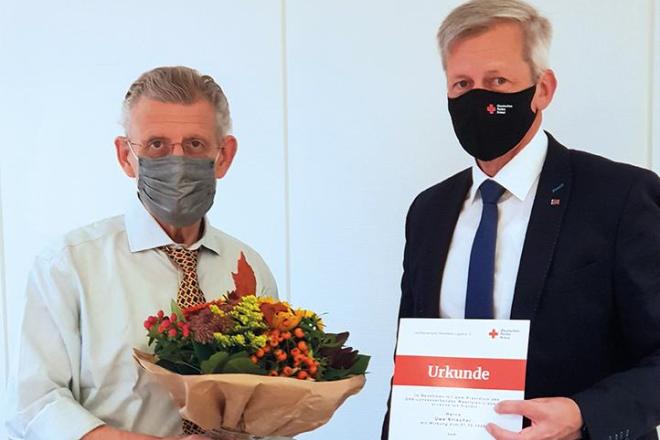 Dr. Fritz Baur (li.) und Uwe Krischer (re.) Foto: Gerd Diesel